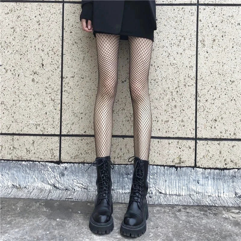 bas collant resille fine maille 8