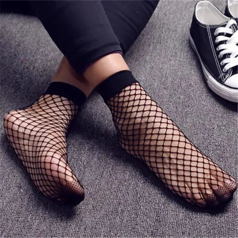 bas resille chaussette moyenne maille 8