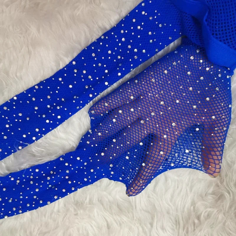 bas resille paillette bleu 11